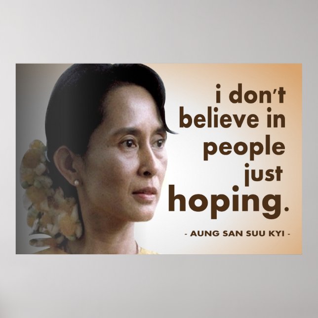 Aung san suu kyi-citat poster (Framsidan)