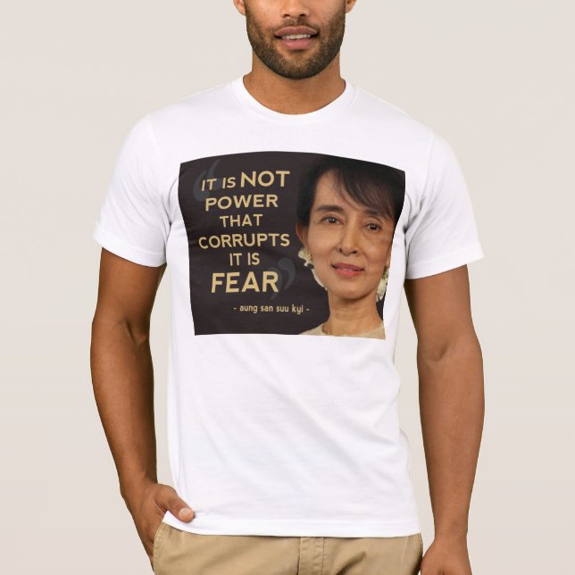 Aung San Suu Kyi citationstecken Tröja (Framsida)