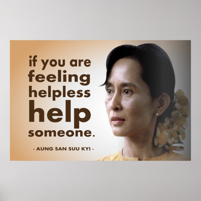 Aung san suu kyi poster (Framsidan)