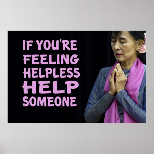 Aung San Suu Kyi Poster (Framsidan)