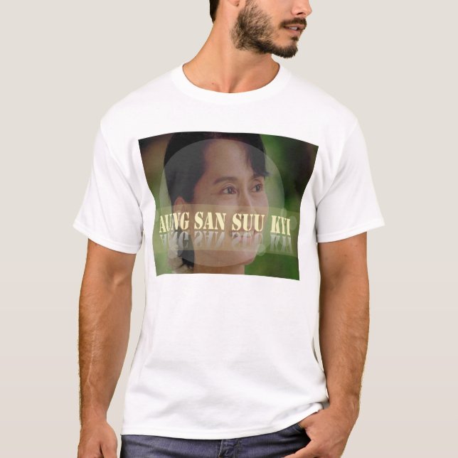 Aung San Suu Kyi T-tröja T Shirt (Framsida)
