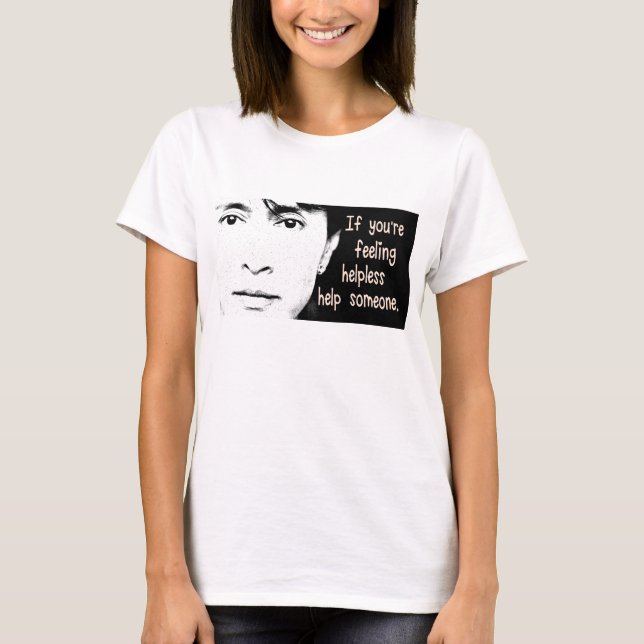 Aung San Suu Kyi T-tröja T-shirt (Framsida)