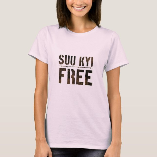 Aung San Suu Kyi Tee Shirt (Framsida)