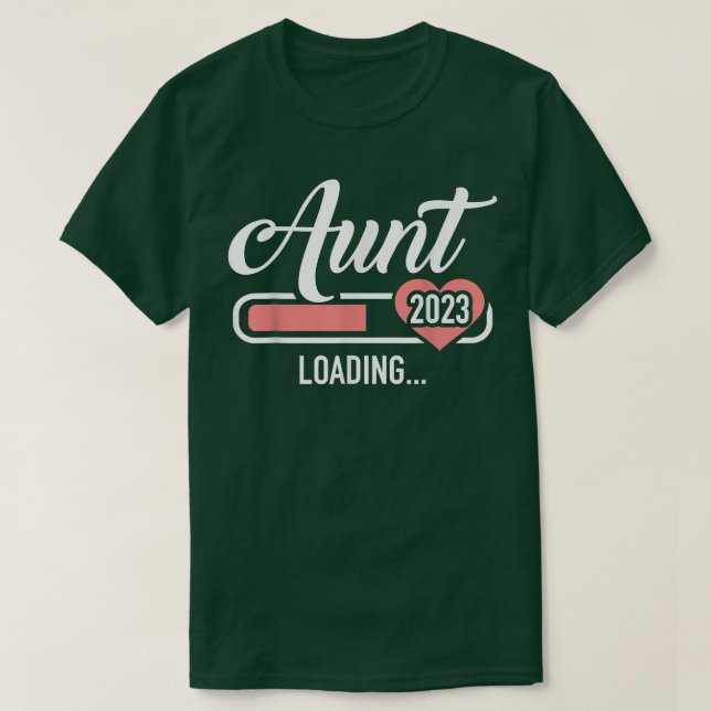 Aunt 2023 loading bar for soon to be auntie  t shirt (Design framsida)