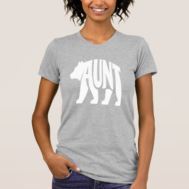 Aunt Bear  T Shirt (Framsida)