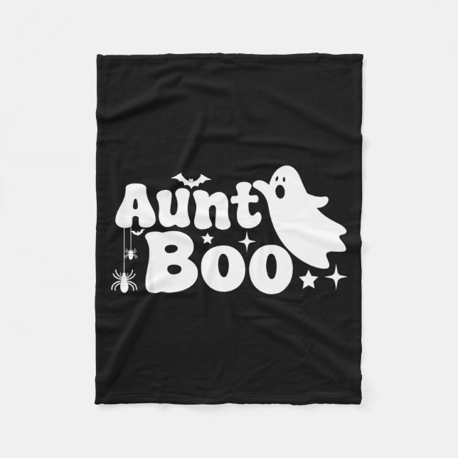 Aunt Boo Funny Ghost Halloween Family Matching  Fleecefilt (Framsidan)