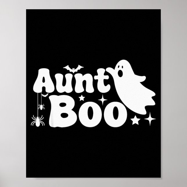 Aunt Boo Funny Ghost Halloween Family Matching  Poster (Framsidan)