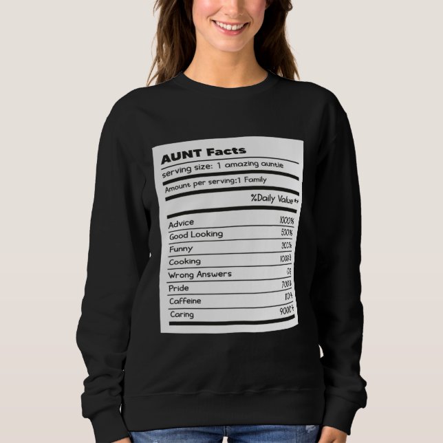 Aunt Facts Mother s Day Aunties  family matching T Shirt (Framsida)
