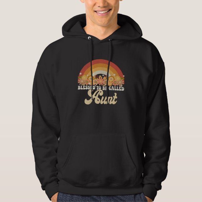 Aunt Mothers Day Blessed To Be Called Aunt Groovy  Hoodie (Framsida)