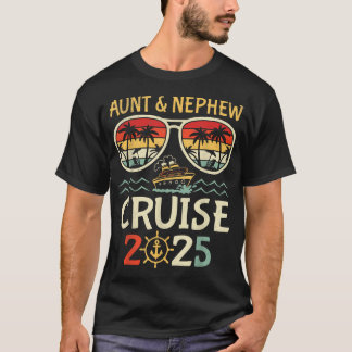 Aunt Nephew Cruise 2025 Tropical Vacation T Shirt