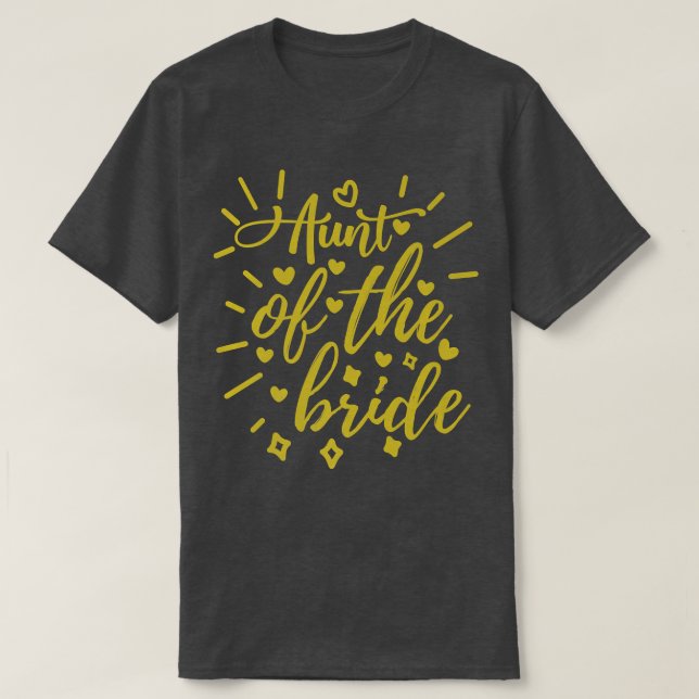 Aunt Of The Bride  T Shirt (Design framsida)
