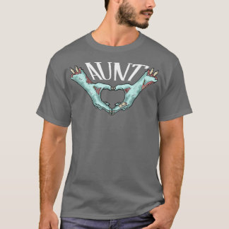 Aunt Zombie Hand Heart Halloween Costume Family Ma T Shirt