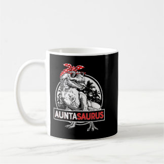 Auntasaurus T rex Dinosaur Auntie Saurus Family Mo Kaffemugg