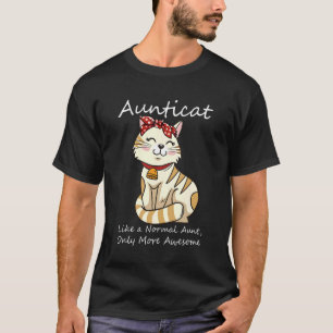 Aunticat som en faster bara fantastisk Auntie Cat T Shirt