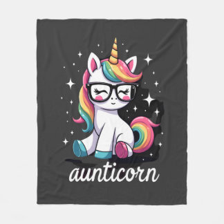 Aunticorn Faster Dabbing Enhörning Faster Faster J Fleecefilt