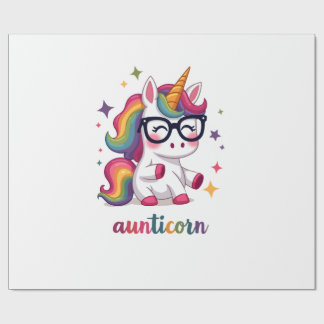 Aunticorn Faster Tant Dabbar Enhörning Faster Tant Presentpapper