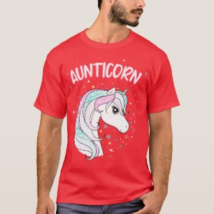 Aunticorn Moster Unicorn Fantastisk-familjen T Shirt