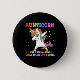 Aunticorn som en enda Moster Fantastisk Knapp