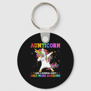 Aunticorn som en enda Moster Fantastisk Nyckelring