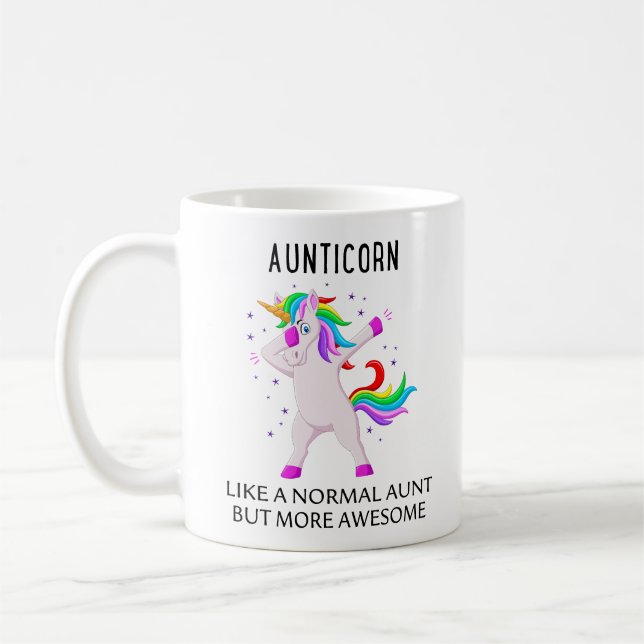 Aunticorn som en vanlig moster-Chic men mer fantas Kaffemugg (Vänster)