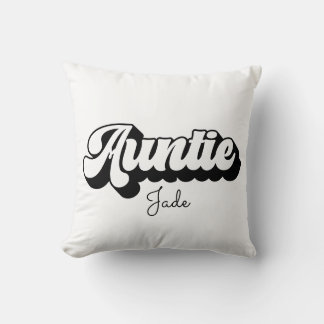 Auntie and Auntie's Bestie Personlig svg Kudde