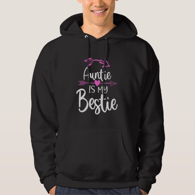 Auntie är min Bestie min favorit Moster 4 Hoodie (Framsida)