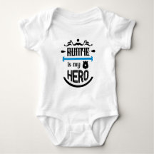 Auntie är min hjälte Baby-bodysuit