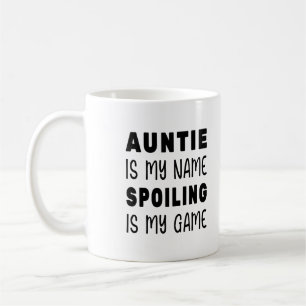 Auntie är min Namn-utgjutning är mitt spel Kaffemugg