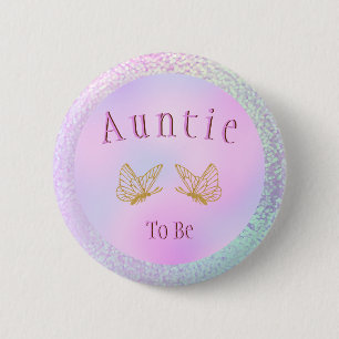 Auntie att bli babystötare Flickelvismisk fjäril Knapp