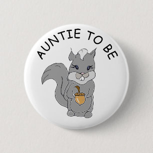 Auntie att vara, babystövknapp lilla Raccoon Knapp