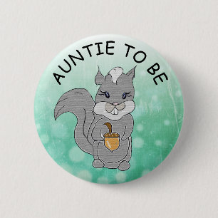Auntie att vara, babystövknapp lilla Raccoon Knapp
