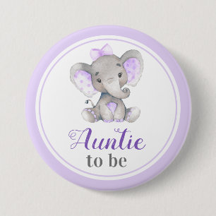 Auntie att vara Elephant i Moster Lila Flicka Knapp