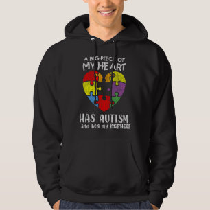 Auntie Autistic Kids Autism Awareness farbror Pass Hoodie