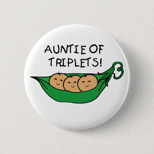 Auntie av Triplets Knapp