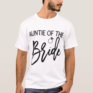 auntie av tshirten för broder för brudsvartmoste t shirt
