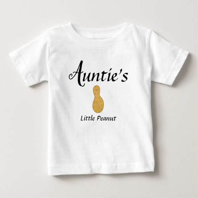 Auntie Baby Småbarn Clothes Peanut Niece Nephew T Shirt (Framsida)