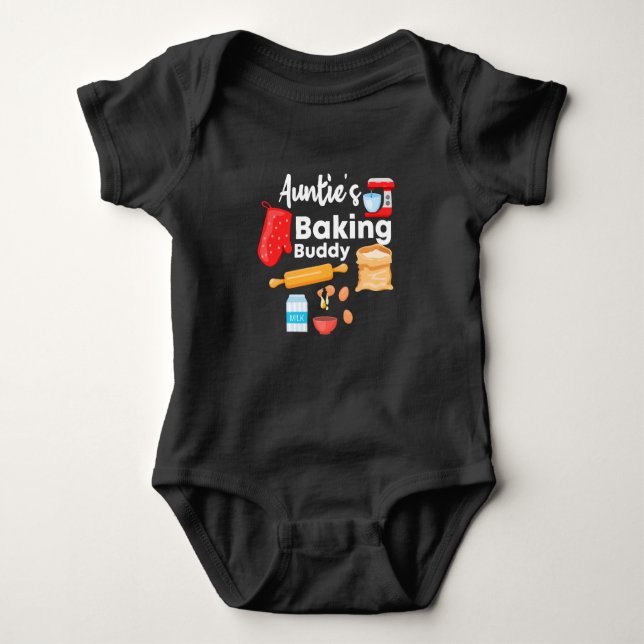 Auntie Baking Buddy Baking Buddy Baby, Baby T Shirt (Framsida)