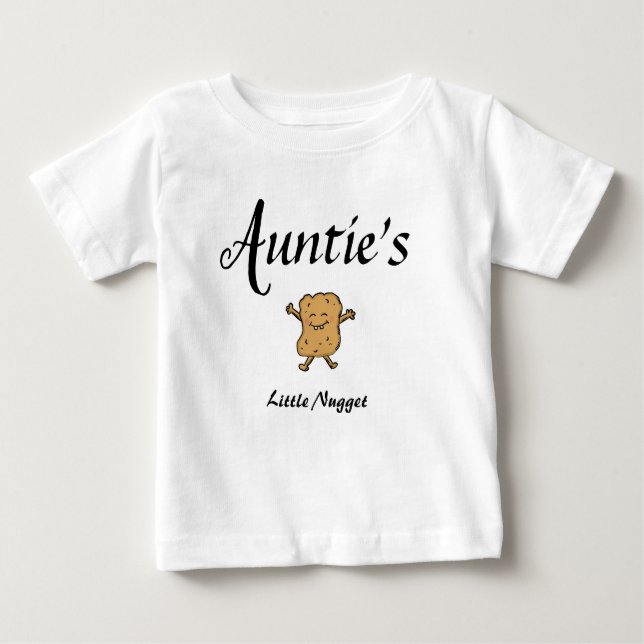 Auntie Barnkläders Nugget Niece Nephew T Shirt (Framsida)