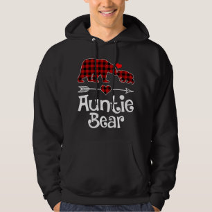 Auntie Bear jul jul Pajama Red Play Buffalo Mat Hoodie