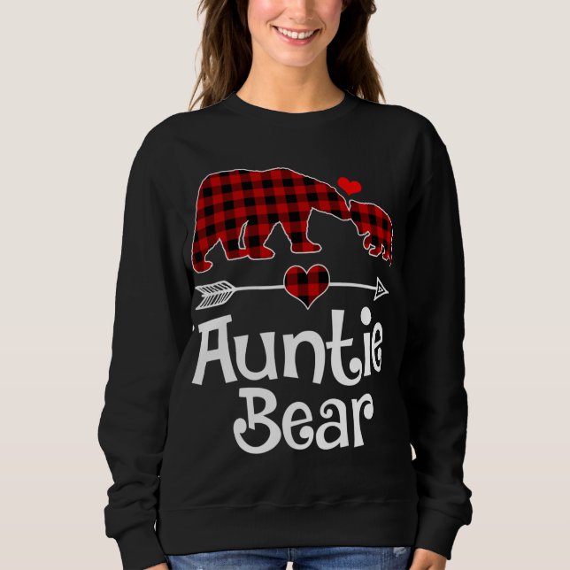 Auntie Bear jul jul Pajama Red Play Buffalo Mat T Shirt (Framsida)