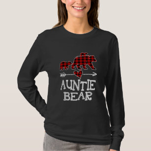 Auntie Bear Two Unge Red Play Auntie Jul T Shirt