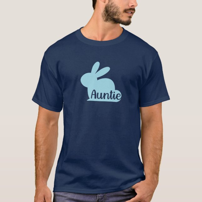 Auntie Bunny, Cute Moster Påsk T Shirt (Framsida)