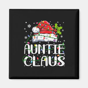 Auntie Claus jul Ljus Pajama Family Matchi Magnet