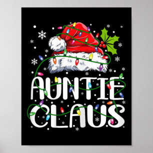 Auntie Claus jul Ljus Pajama Family Matchi Poster