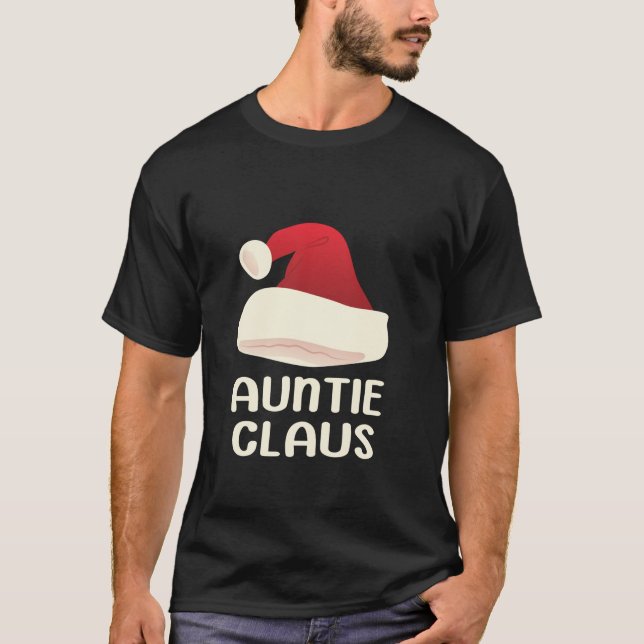 Auntie Claus julmatchning Pajamas Moster T Shirt (Framsida)