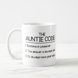 Auntie Code, Gift for Moster Kaffemugg