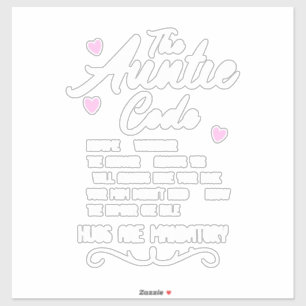 Auntie Code Klistermärken