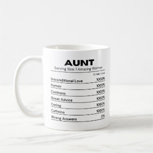 Auntie Cute Caring Best Moster Kaffemugg
