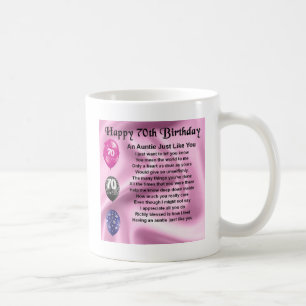Auntie Dikt - 70th födelsedag Kaffemugg
