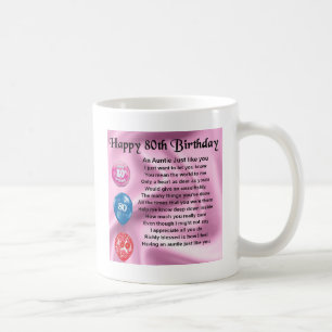 Auntie Dikt - 80th födelsedag Kaffemugg